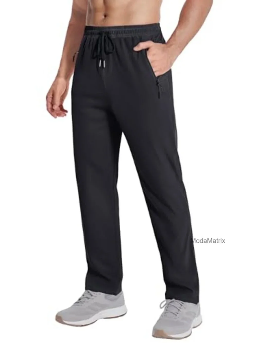 Quick Dry Stretch Joggers with Zipper Pockets for Men Athletic Track Pants